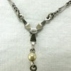 Art Deco 10k White Gold Amethyst Pendant Necklace