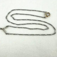Art Deco 10k White Gold Amethyst Pendant Necklace
