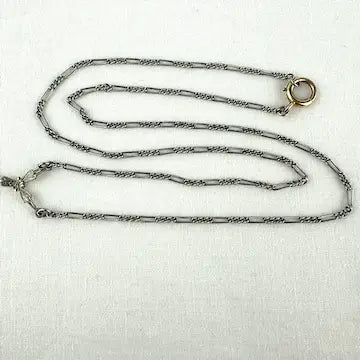 Art Deco 10k White Gold Amethyst Pendant Necklace