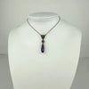 Art Deco 14K Gold Amethyst Pearl Lavalier Necklace