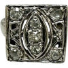 Art Deco 14k White Gold Diamond Ring