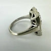 Art Deco 14k White Gold Diamond Ring