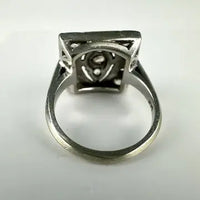 Art Deco 14k White Gold Diamond Ring