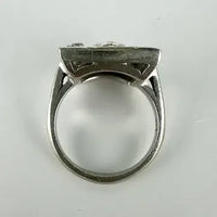 Art Deco 14k White Gold Diamond Ring