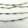 Art Deco 14k White and Yellow Gold Specialty Link Necklace
