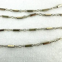 Art Deco 14k White and Yellow Gold Specialty Link Necklace