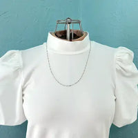 Art Deco 14k White and Yellow Gold Specialty Link Necklace