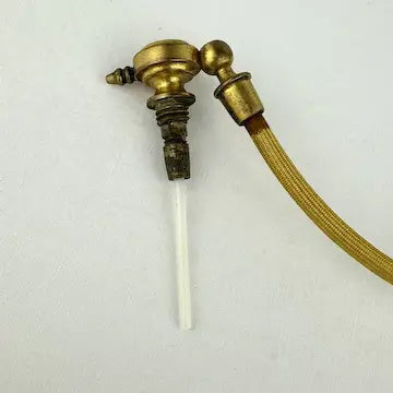 Art Deco Amber Glass Atomizer Perfume Bottle