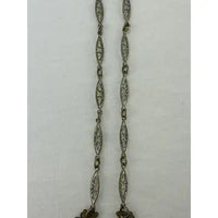 Art Deco Cobalt Blue Czech Glass Necklace
