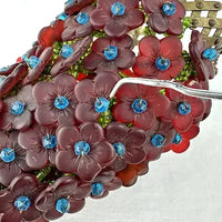 Art Deco Czech Floral Glass Bulb Covers