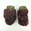 Art Deco Czech Floral Glass Bulb Covers