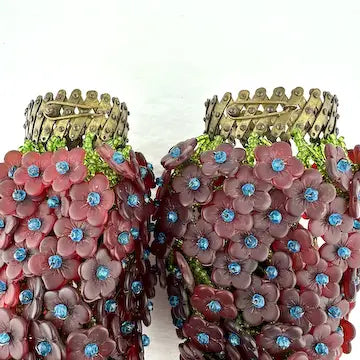 Art Deco Czech Floral Glass Bulb Covers