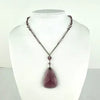 Art Deco Czech Glass Lavalier Necklace