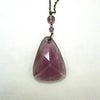 Art Deco Czech Glass Lavalier Necklace