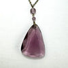 Art Deco Czech Glass Lavalier Necklace
