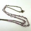 Art Deco Czech Glass Lavalier Necklace