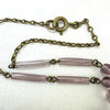 Art Deco Czech Glass Lavalier Necklace