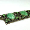 Art Deco Czech Peking Glass & Enamel Bracelet