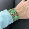 Art Deco Czech Peking Glass & Enamel Bracelet