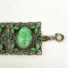 Art Deco Czech Peking Glass & Enamel Bracelet