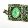 Art Deco Czech Peking Glass & Enamel Bracelet