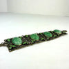Art Deco Czech Peking Glass & Enamel Bracelet