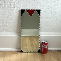 Art Deco Frameless Scalloped Edge Mirror