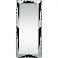 Art Deco Frameless Scalloped Edge Mirror