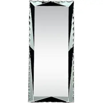 Art Deco Frameless Scalloped Edge Mirror