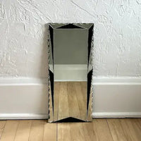 Art Deco Frameless Scalloped Edge Mirror