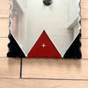 Art Deco Frameless Scalloped Edge Mirror