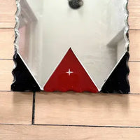 Art Deco Frameless Scalloped Edge Mirror
