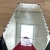 Art Deco Frameless Scalloped Edge Mirror