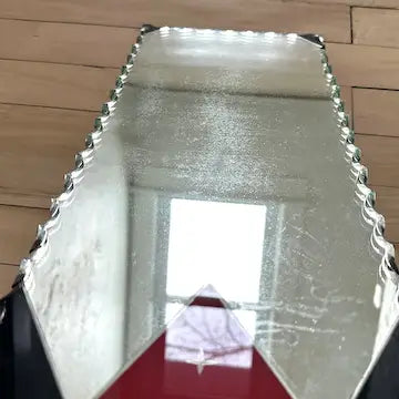 Art Deco Frameless Scalloped Edge Mirror