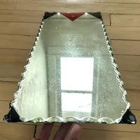 Art Deco Frameless Scalloped Edge Mirror