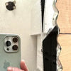 Art Deco Frameless Scalloped Edge Mirror