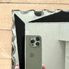 Art Deco Frameless Scalloped Edge Mirror
