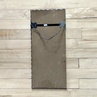 Art Deco Frameless Scalloped Edge Mirror