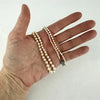 Art Deco Hand knotted Pearl Necklace with 14k White Gold and Diamond Clasp 21.5”