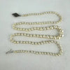 Art Deco Hand knotted Pearl Necklace with 14k White Gold and Diamond Clasp 21.5”