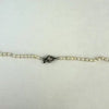 Art Deco Hand knotted Pearl Necklace with 14k White Gold and Diamond Clasp 21.5”
