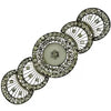 Art Deco Rhinestone and Camphor Glass Belt Buckle