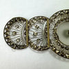 Art Deco Rhinestone and Camphor Glass Belt Buckle