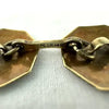 Art Deco Solid 14k Gold & Platinum Cuff Links