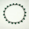 Art Deco Sterling Silver Paste Riviere Choker