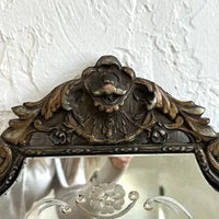 Art Deco Wood Framed Etched Mirror John Kisella Co of Chicago