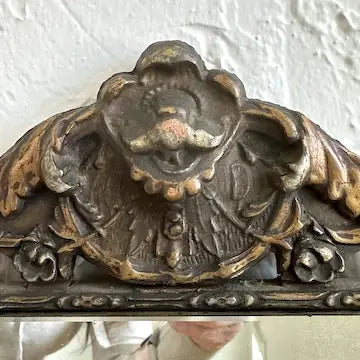 Art Deco Wood Framed Etched Mirror John Kisella Co of Chicago