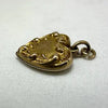 Art Nouveau 14k Gold Heart Charm Pendant
