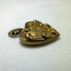Art Nouveau 14k Gold Heart Charm Pendant