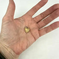 Art Nouveau 14k Gold Heart Charm Pendant